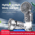 5-in-1Solar Fan Lantern Portable LED Camping Lantern With Fan💡