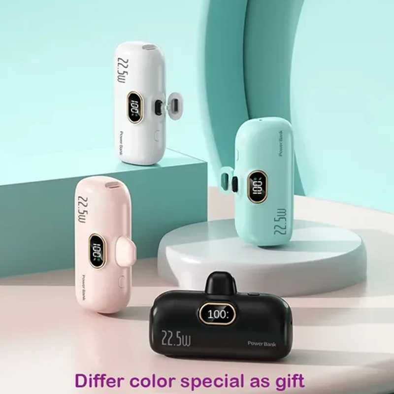 🏆Offerta Lampo⚡50K+ VENDUTI! Quasi Esaurito🔋 5000mAh Mini Power Bank Portatile per Telefono