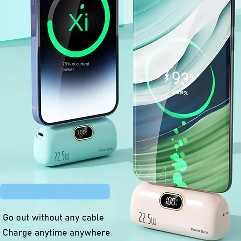 🏆Offerta Lampo⚡50K+ VENDUTI! Quasi Esaurito🔋 5000mAh Mini Power Bank Portatile per Telefono
