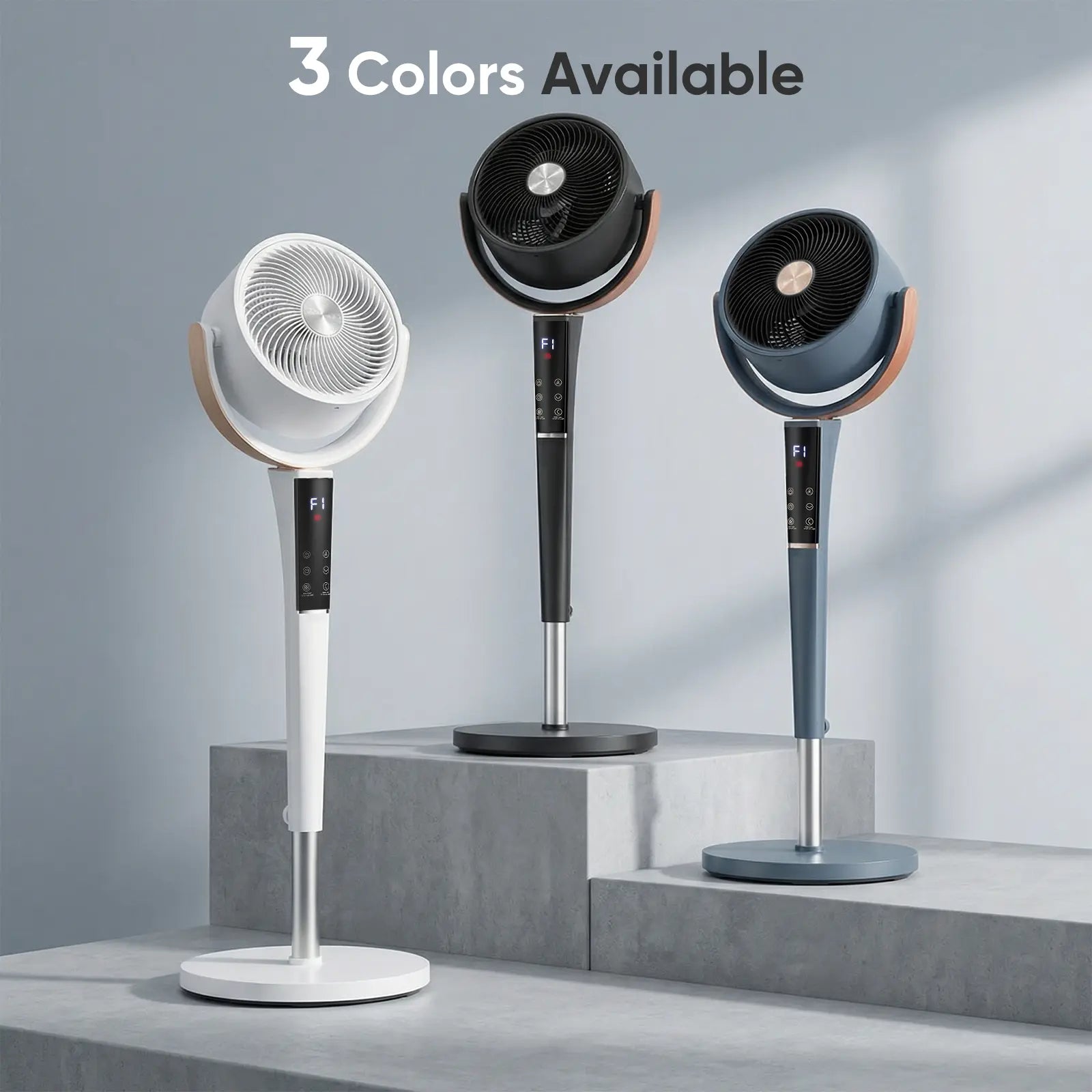 120° Oscillating Standing  Bedroom Fan
