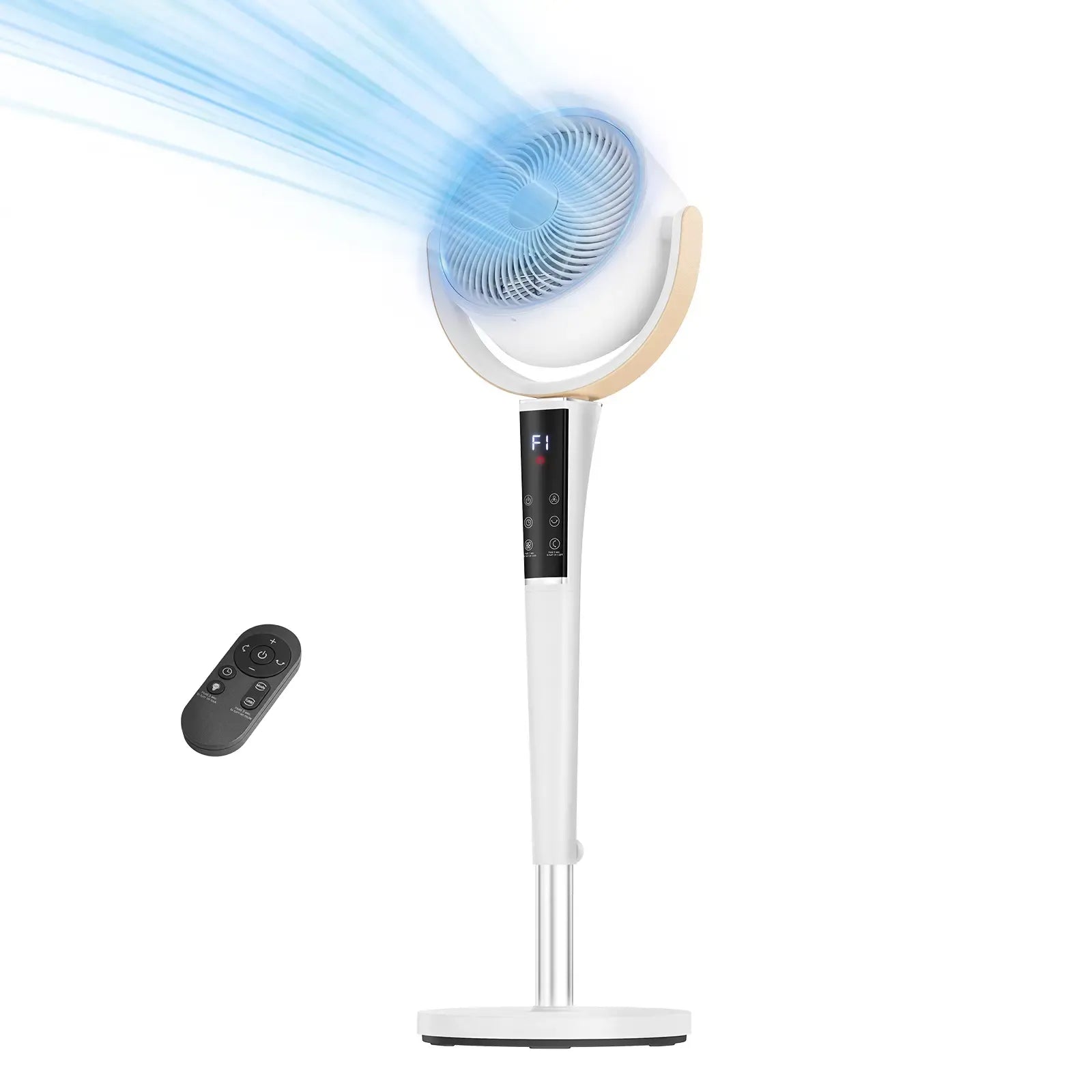 120° Oscillating Standing  Bedroom Fan